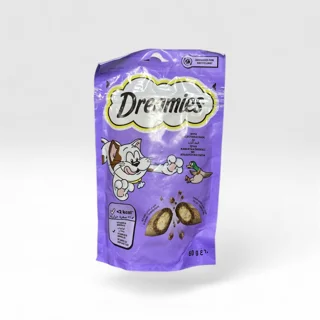 تشویقی گربه Dreamies (دریمیز) با طعم اردک 60 گرم