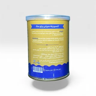 کنسرو سگ بالغ سپکا (Sepka) پته با طعم سیرابی 400 گرم